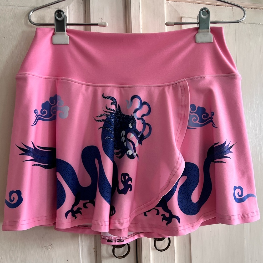 Faye + Florie Pink Dragon Holly Skirt Large